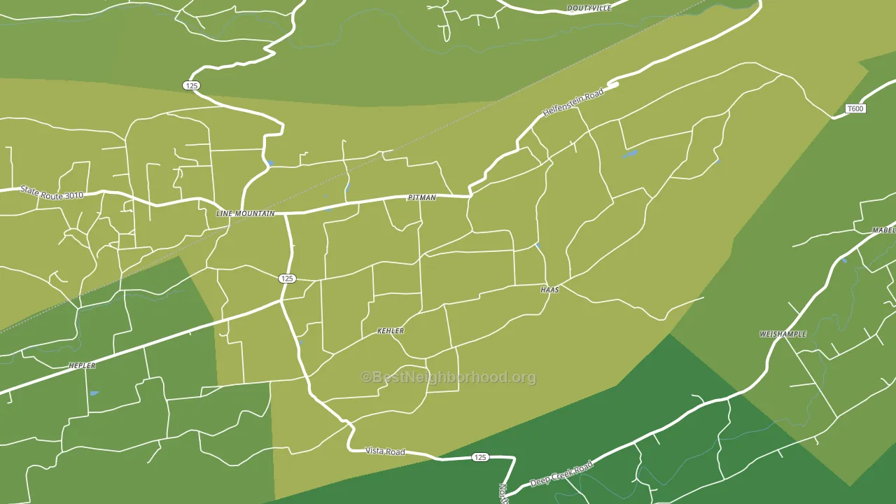 Pitman, PA block-group voter-turnout map