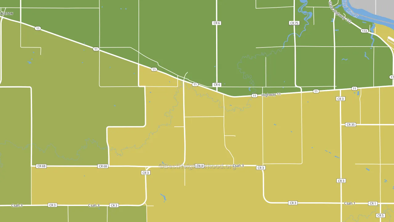 Pitt, MN block-group voter-turnout map