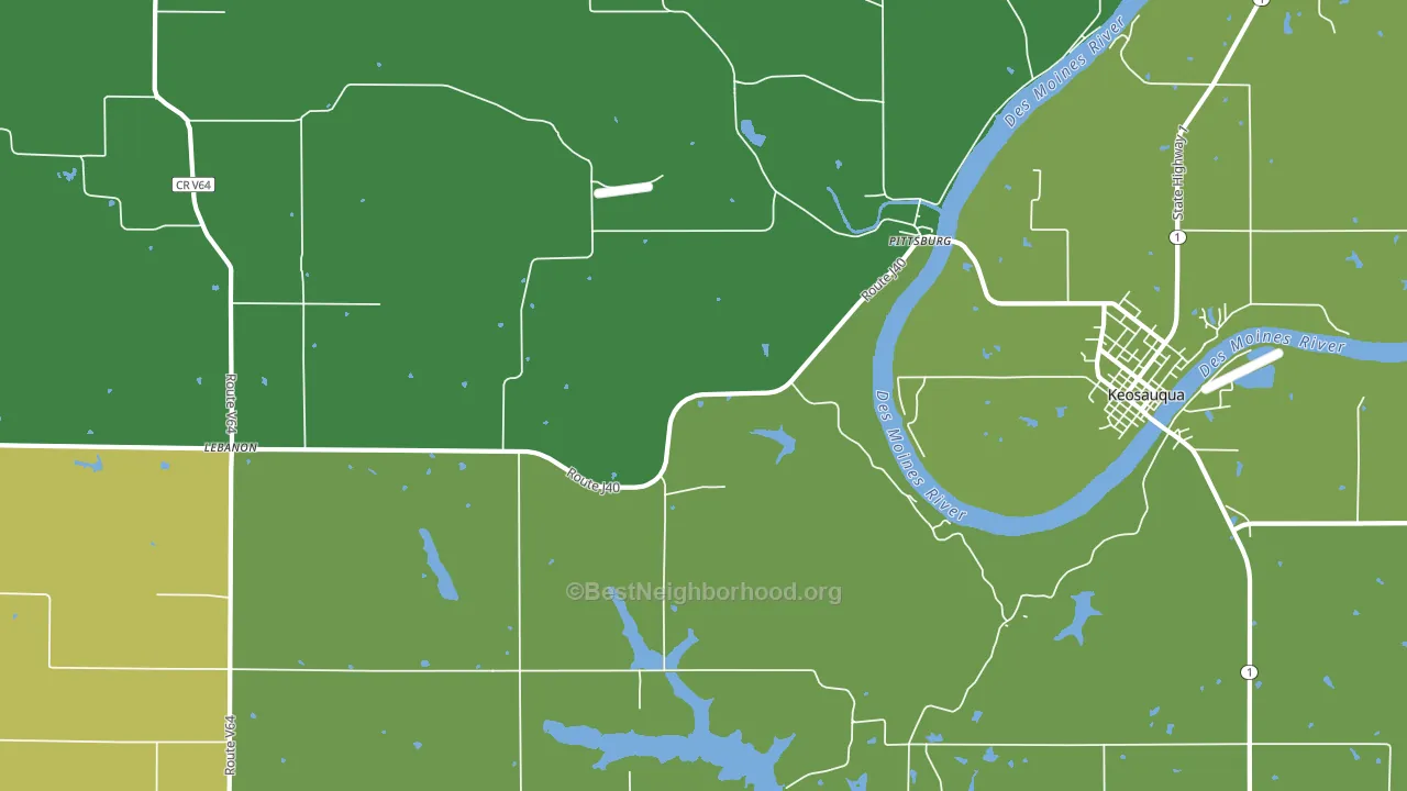 Pittsburg, IA block-group voter-turnout map