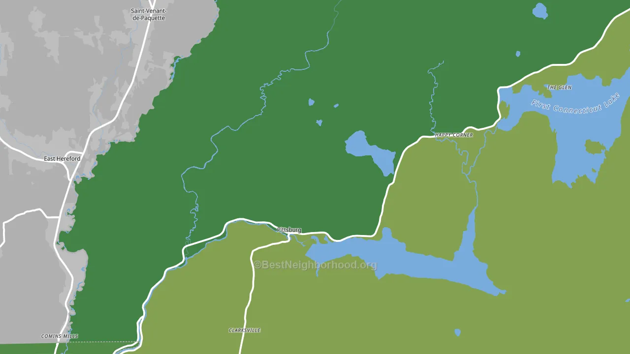 Pittsburg, NH block-group voter-turnout map