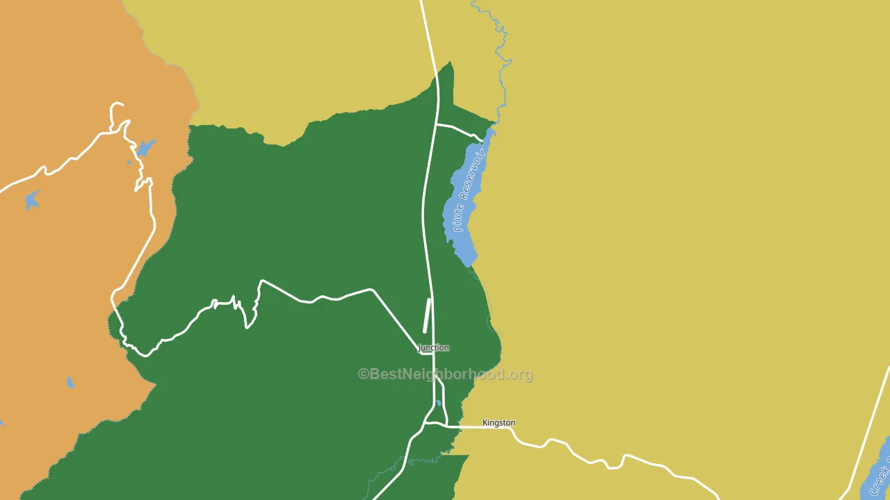 Piute County, UT block-group voter-turnout map