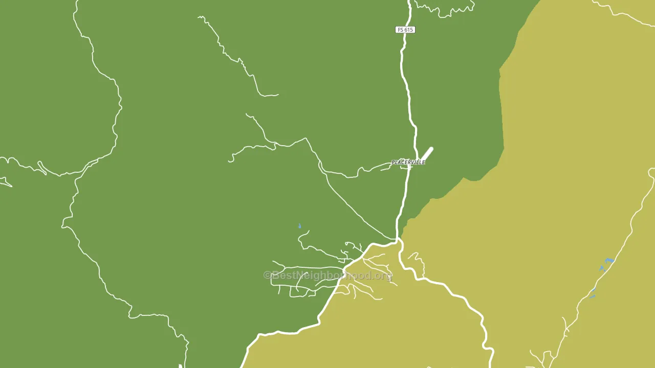 Placerville, ID block-group voter-turnout map