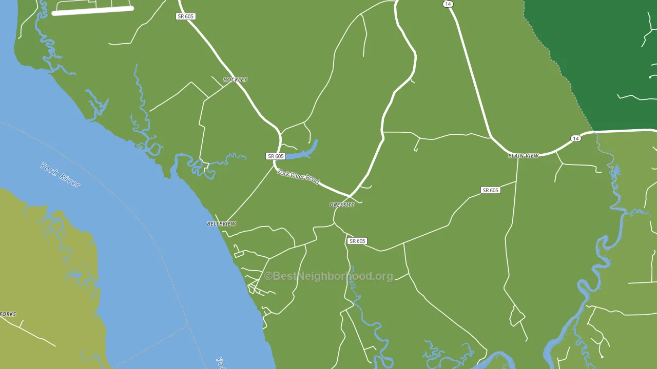 Plain View, VA block-group voter-turnout map