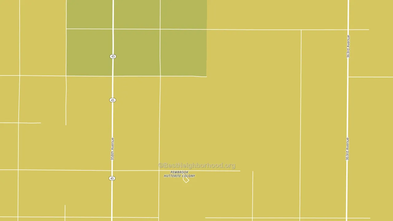 Plainview Colony, SD block-group voter-turnout map