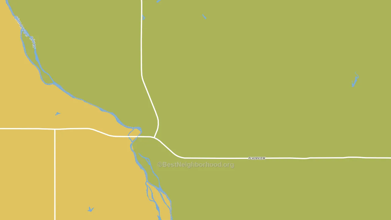 Plainview, OK block-group voter-turnout map