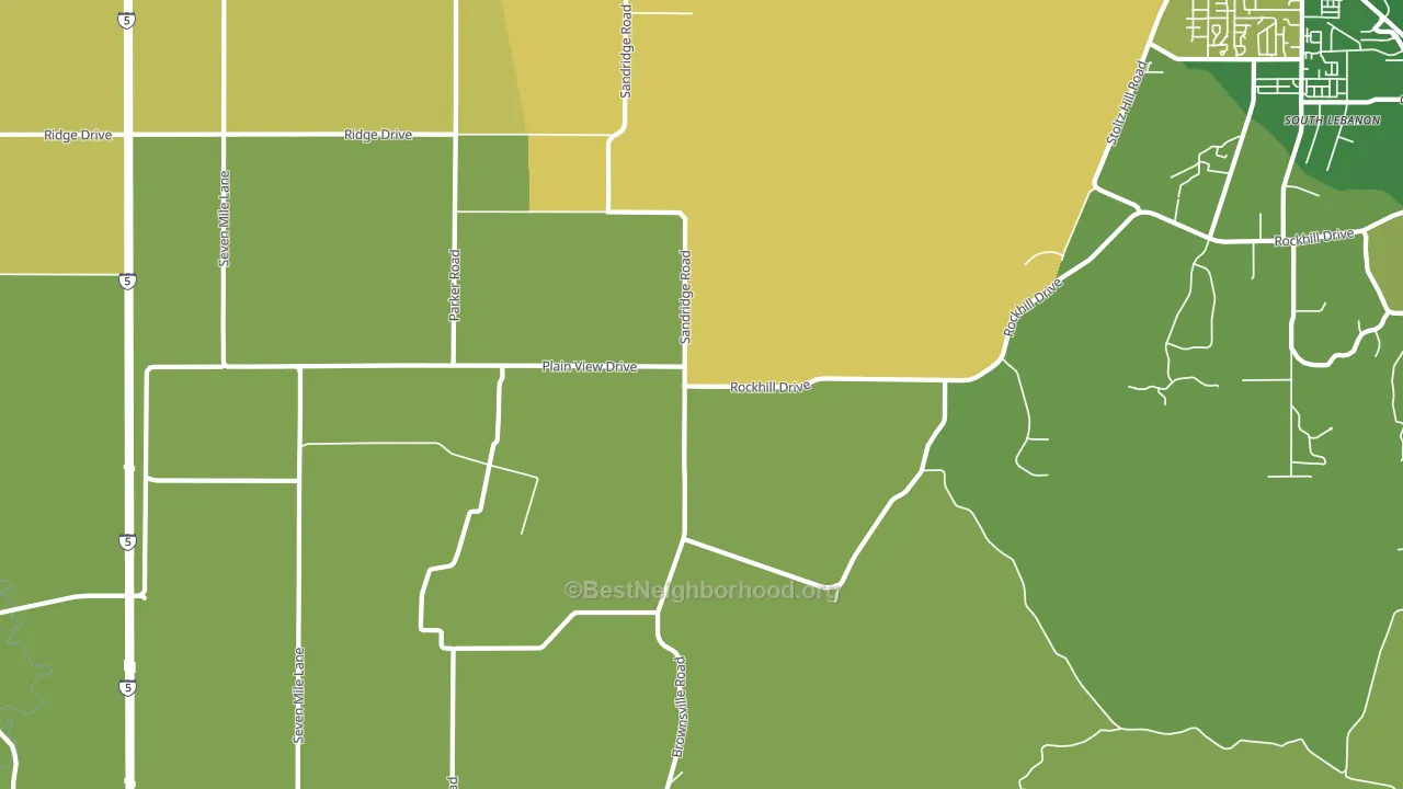 Plainview, OR block-group voter-turnout map
