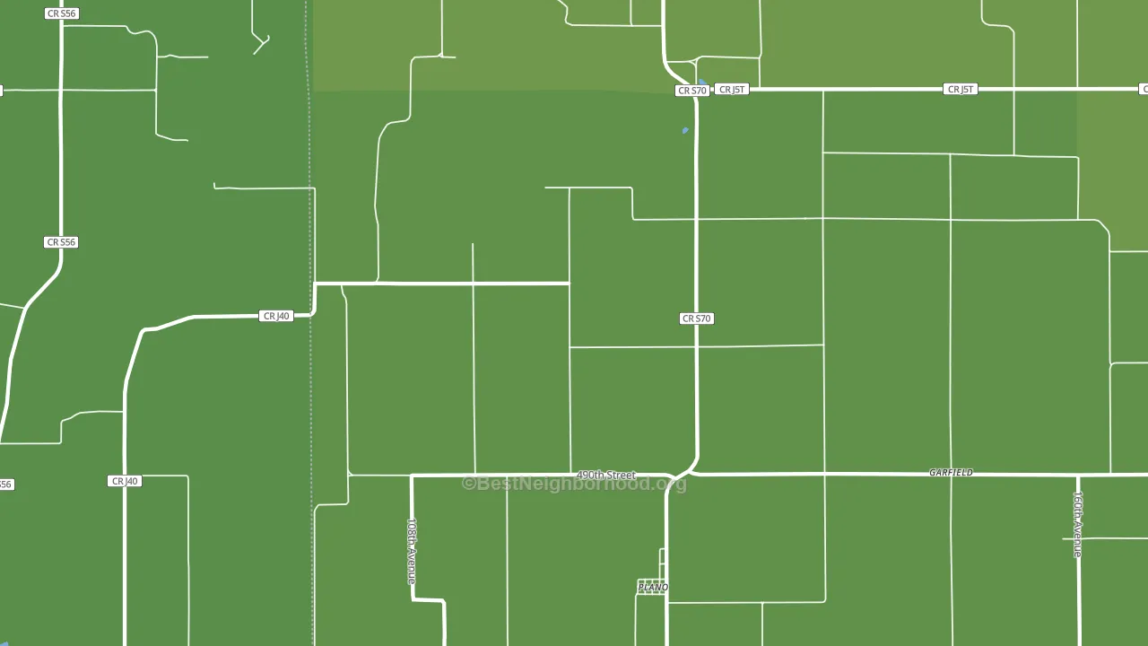 Plano, IA block-group voter-turnout map