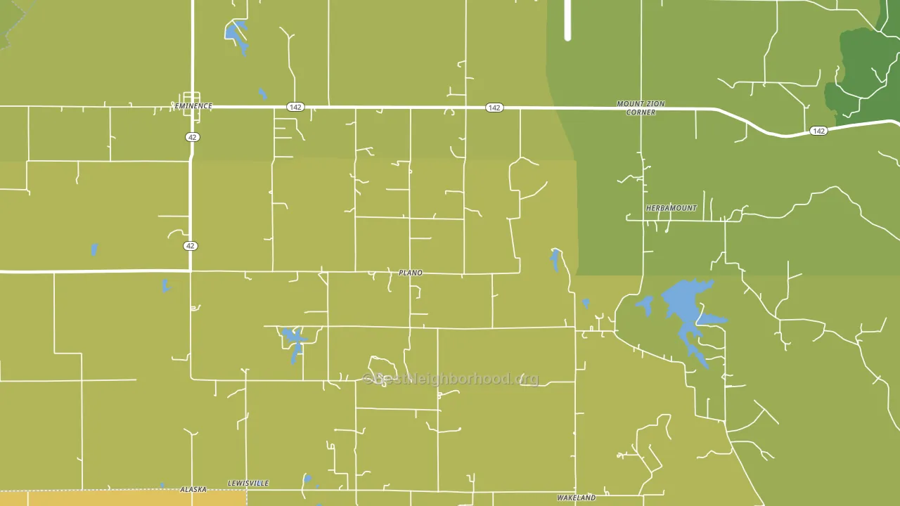 Plano, IN block-group voter-turnout map