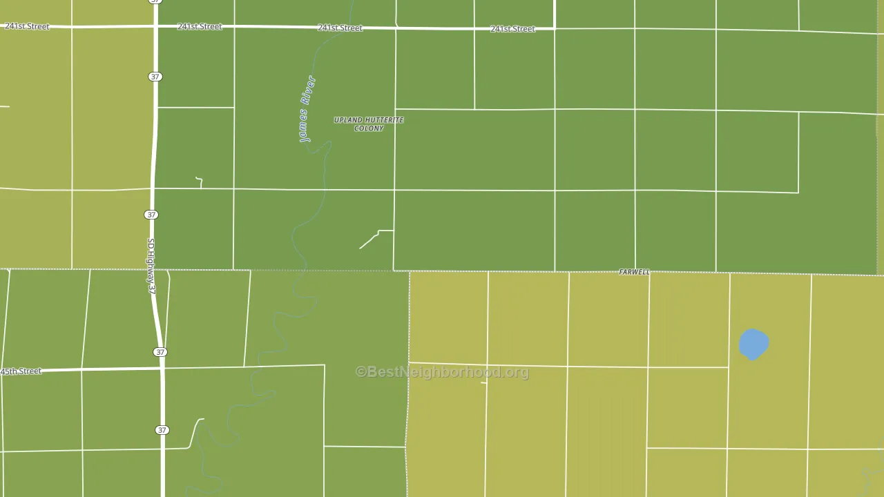 Plano, SD block-group voter-turnout map