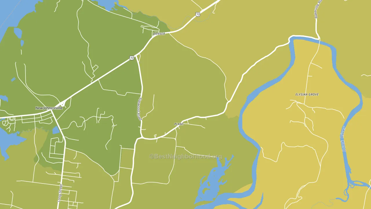 Plant, TN block-group voter-turnout map