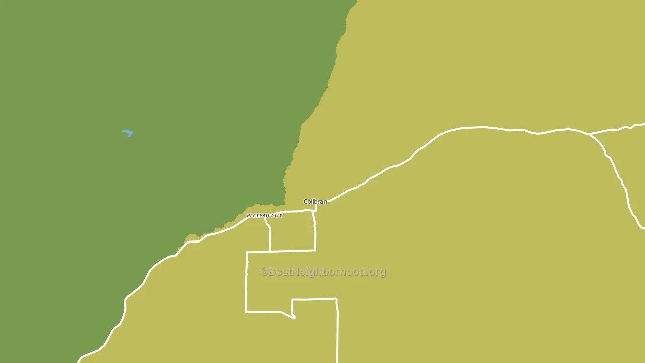 Plateau City, CO block-group voter-turnout map