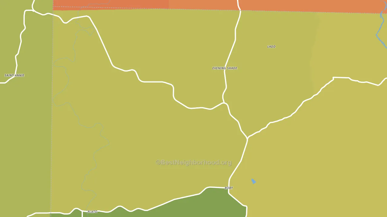 Plato, MO block-group voter-turnout map