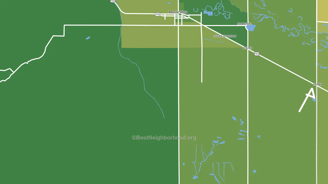 Platoro, CO block-group voter-turnout map