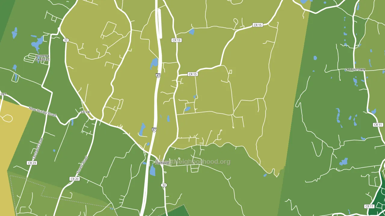 Plattekill, NY block-group voter-turnout map