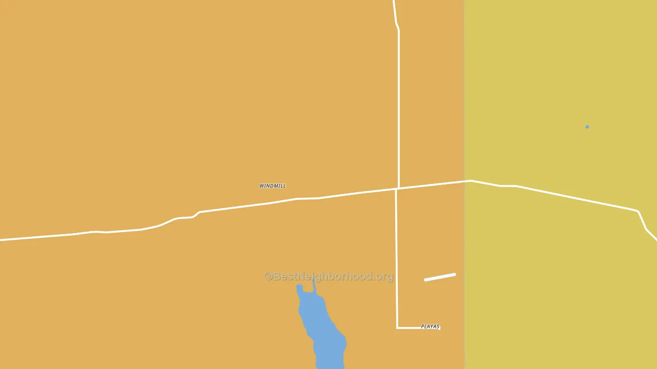 Playas, NM block-group voter-turnout map