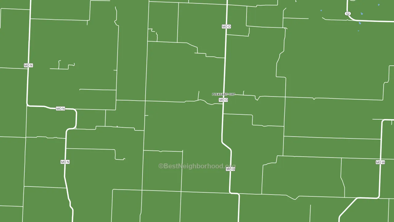 Pleasant Gap, MO block-group voter-turnout map