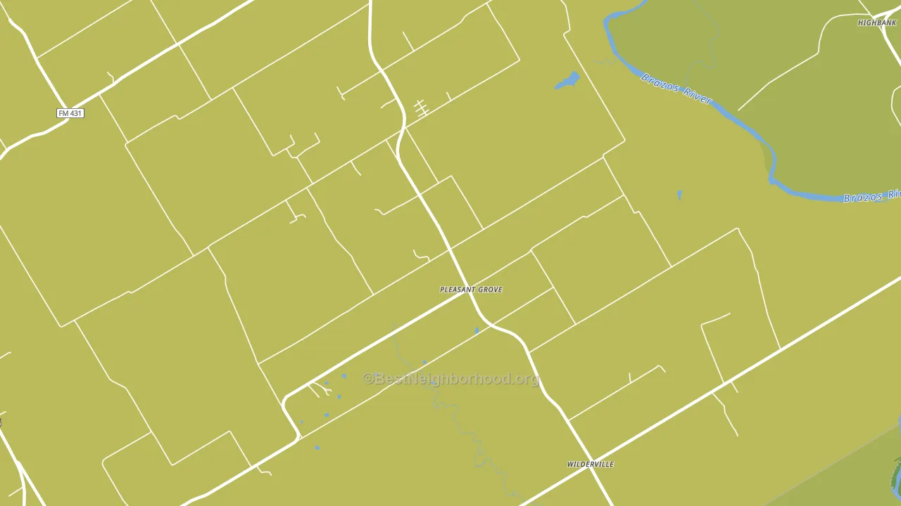 Pleasant Grove, TX block-group voter-turnout map