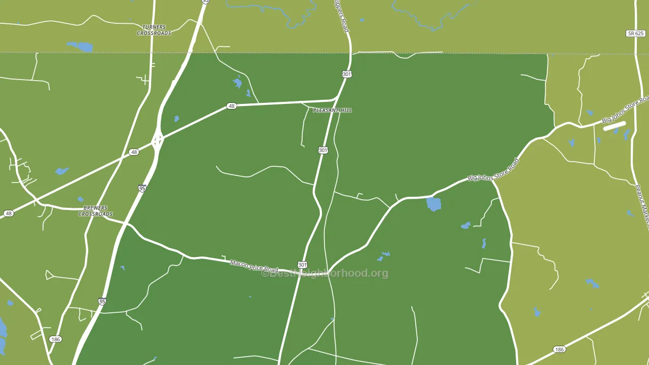 Pleasant Hill, NC block-group voter-turnout map