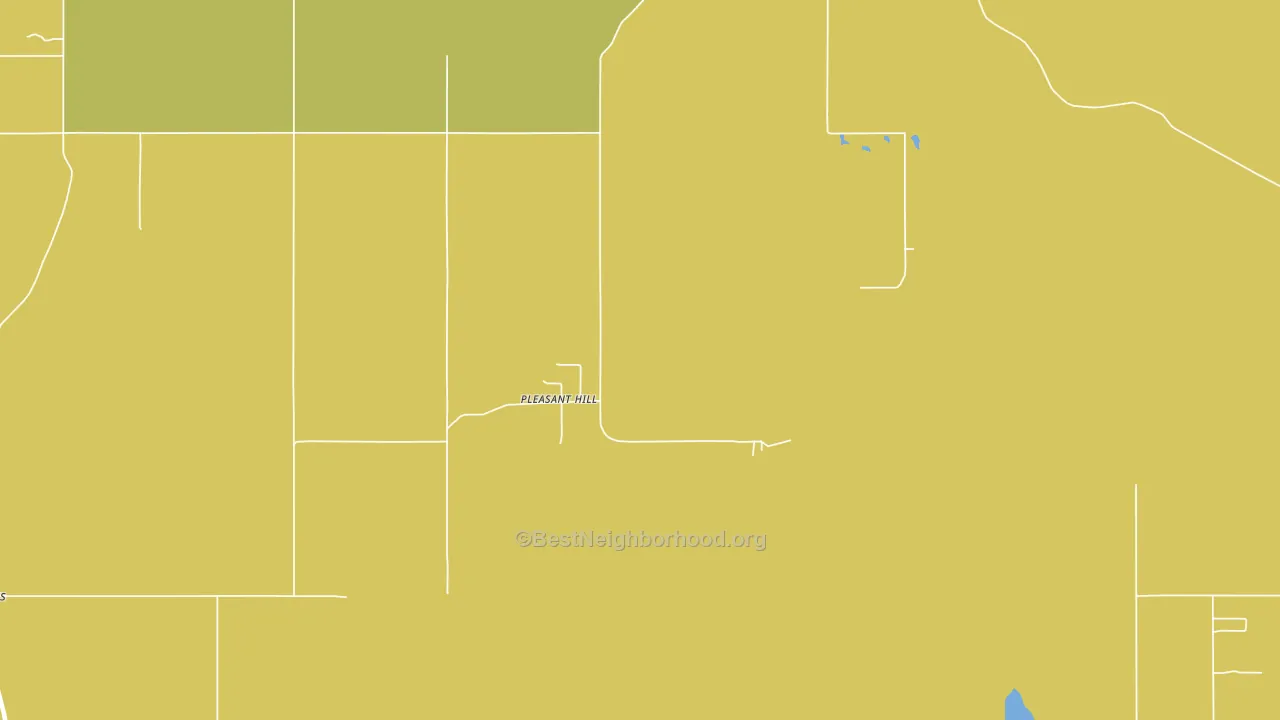 Pleasant Hill, OK block-group voter-turnout map