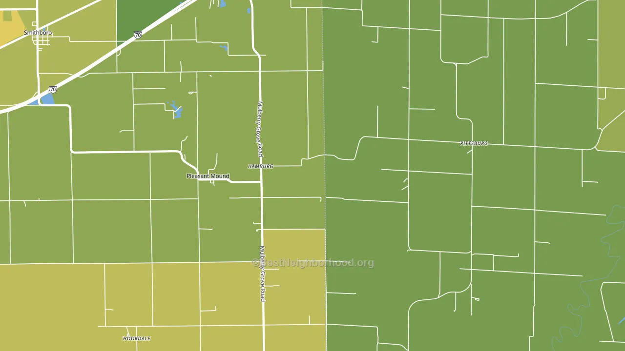 Pleasant Mound, IL block-group voter-turnout map