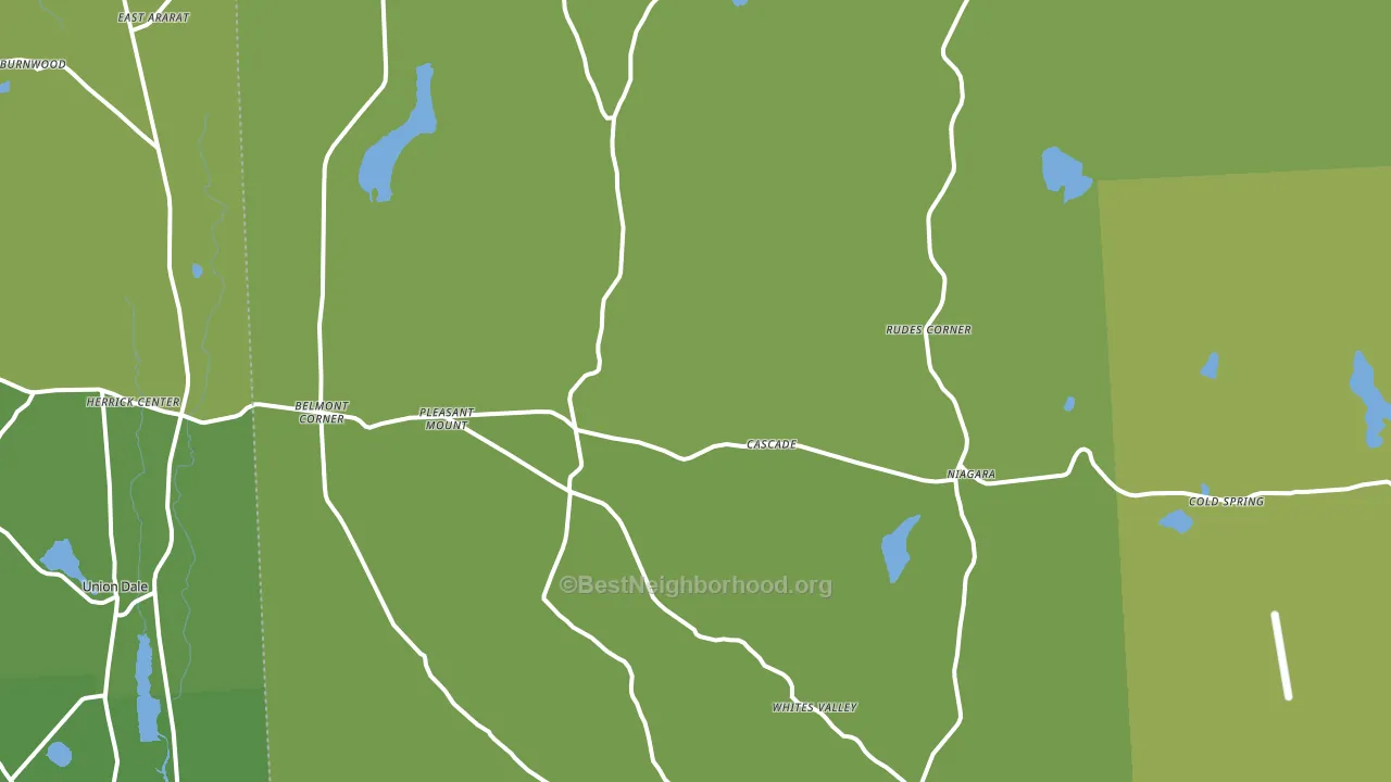 Pleasant Mount, PA block-group voter-turnout map