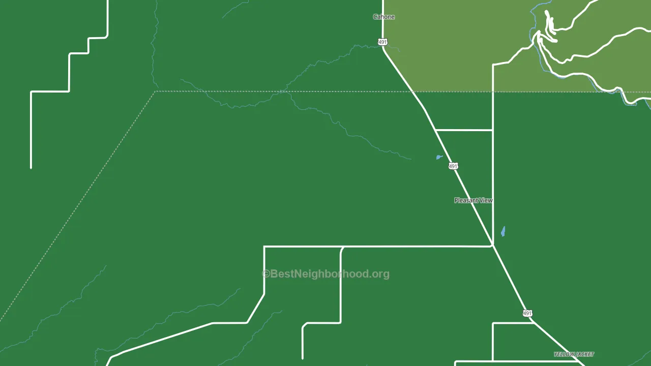 Pleasant View, CO block-group voter-turnout map