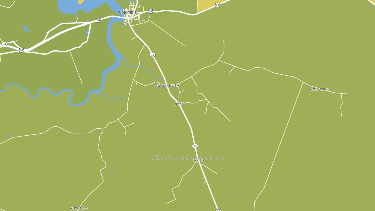 Pleasant View, NC block-group voter-turnout map
