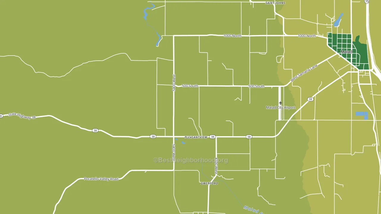 Pleasantview, ID block-group voter-turnout map