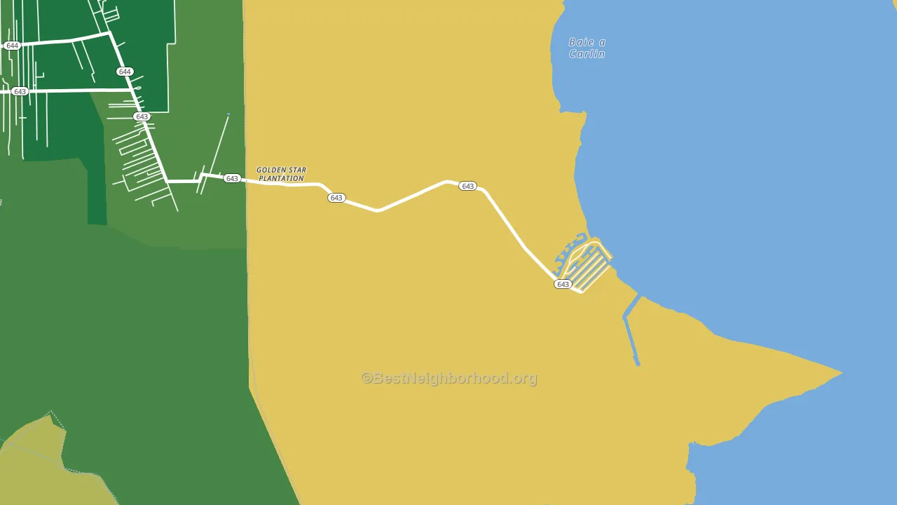 Pleasure Bend, LA block-group voter-turnout map