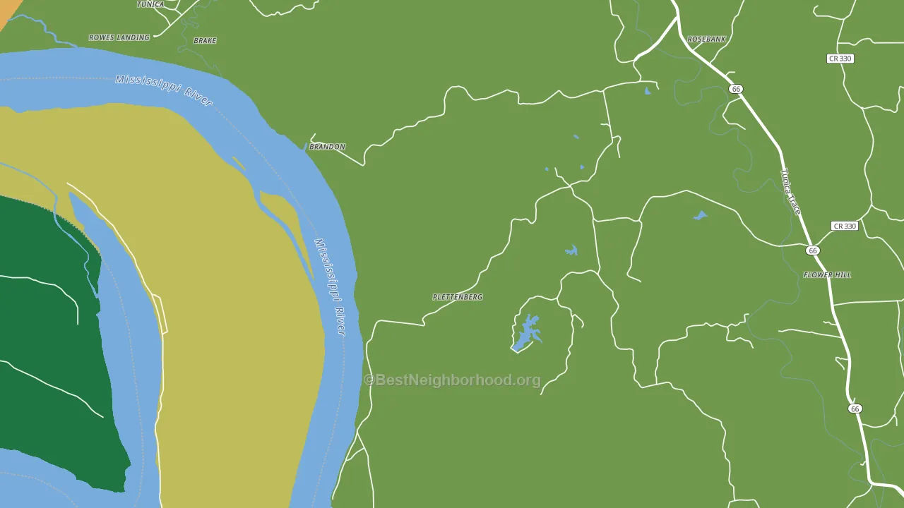 Plettenberg, LA block-group voter-turnout map