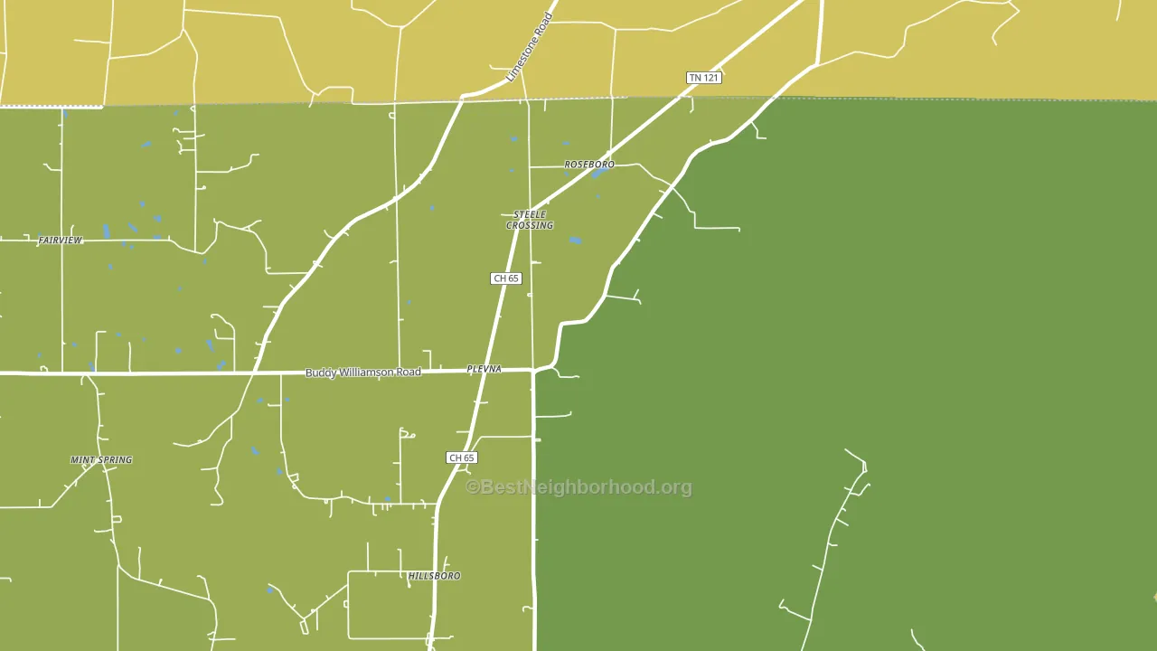 Plevna, AL block-group voter-turnout map