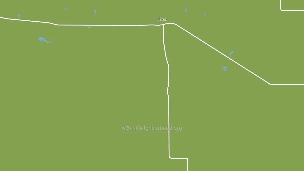 Plevna, MT block-group voter-turnout map