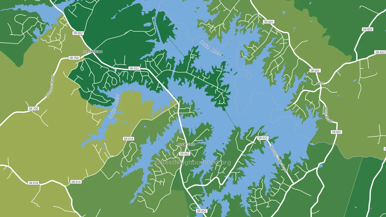 Plum Tree, VA block-group voter-turnout map