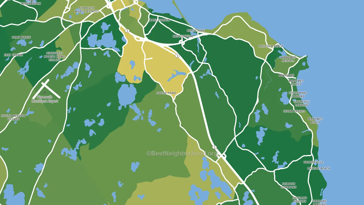 Plymouth, MA block-group voter-turnout map