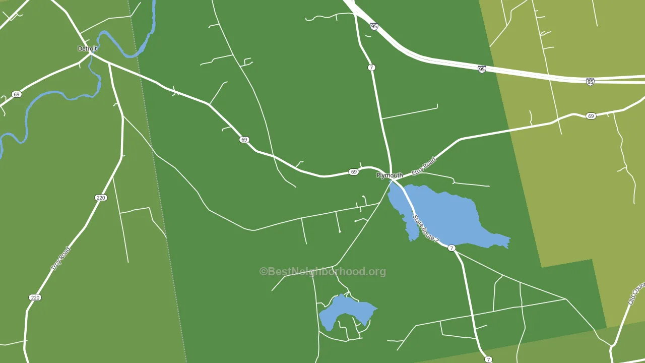 Plymouth, ME block-group voter-turnout map