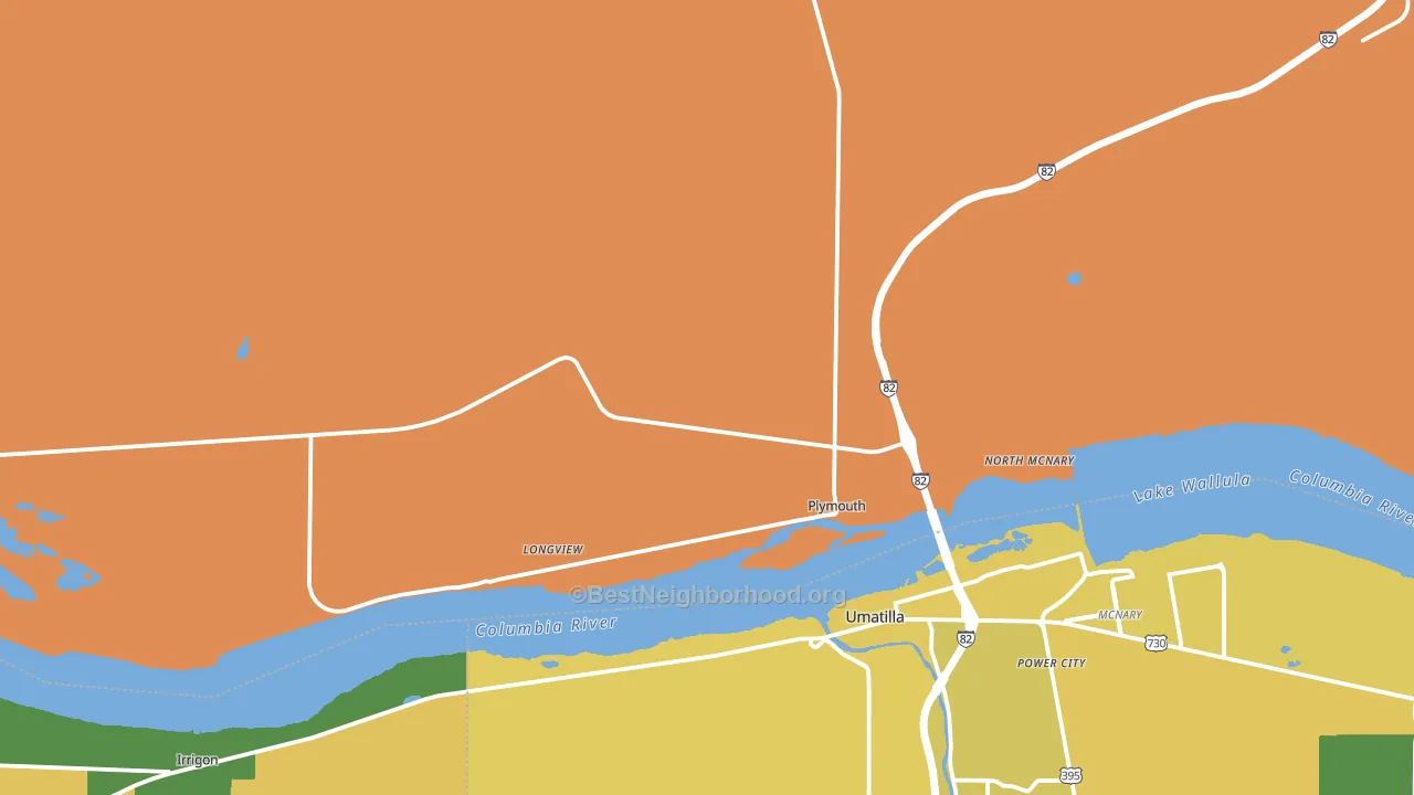 Plymouth, WA block-group voter-turnout map