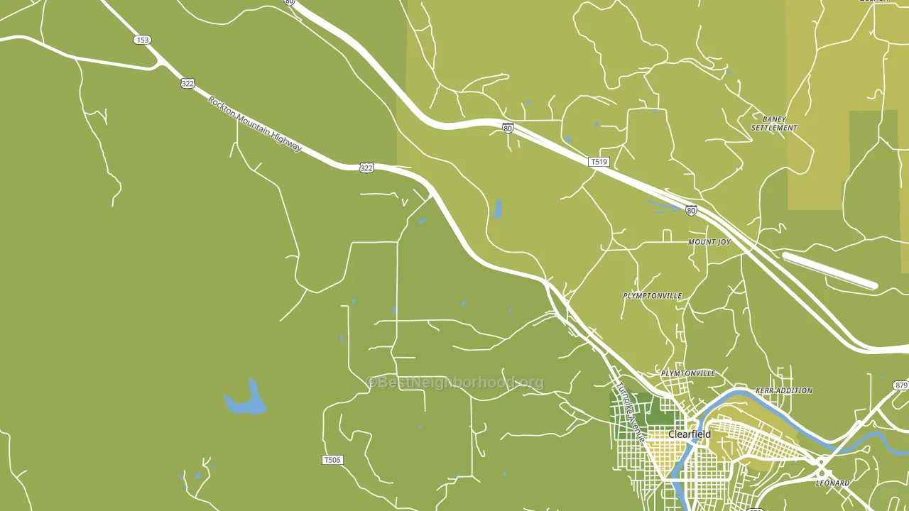 Plymptonville, PA block-group voter-turnout map
