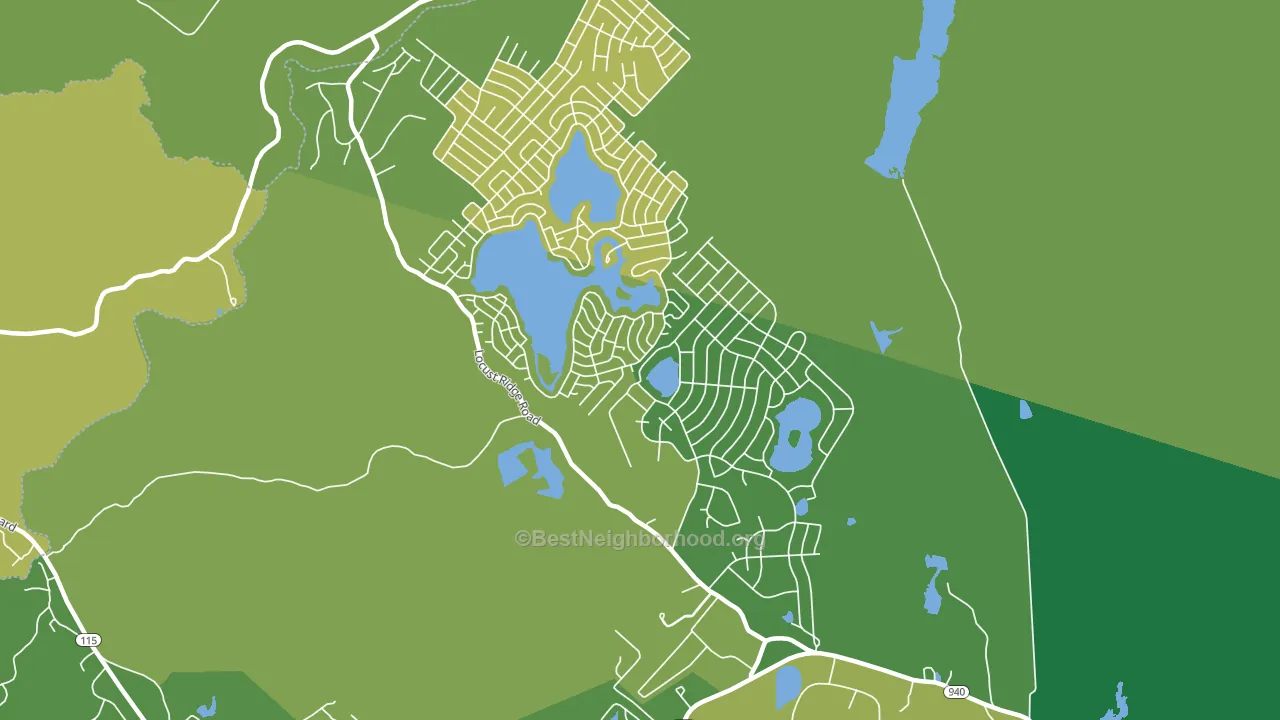 Pocono Lake, PA block-group voter-turnout map