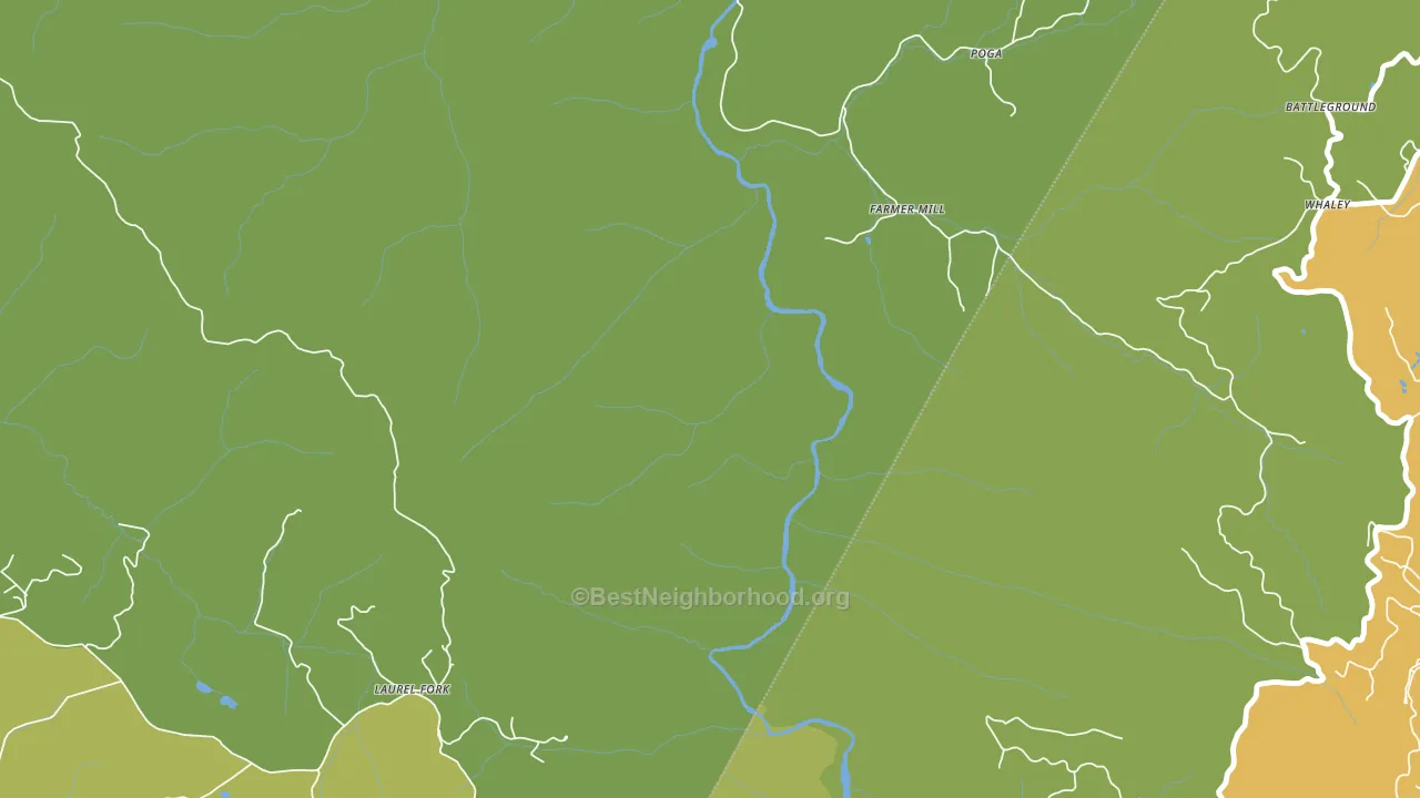 Poga, TN block-group voter-turnout map