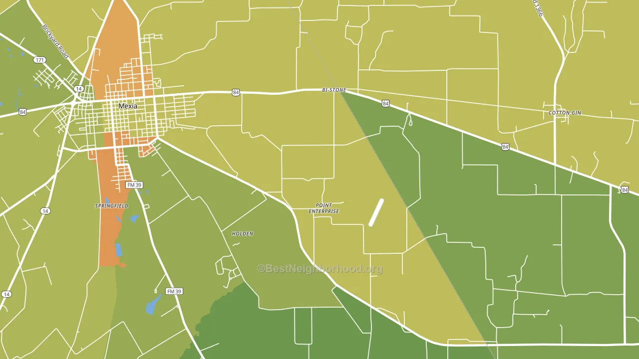 Point Enterprise, TX block-group voter-turnout map