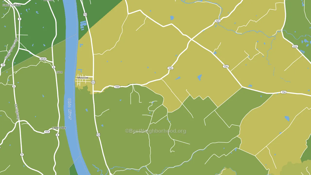 Point Isabel, OH block-group voter-turnout map
