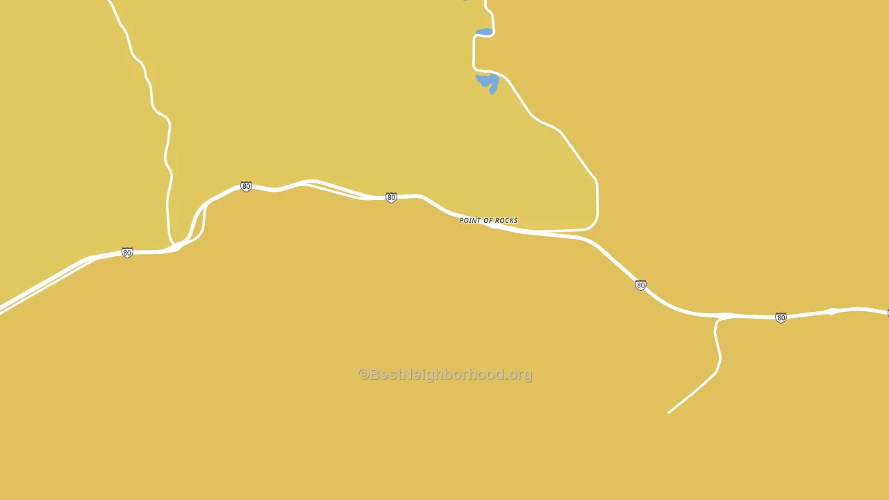 Point Of Rocks, WY block-group voter-turnout map