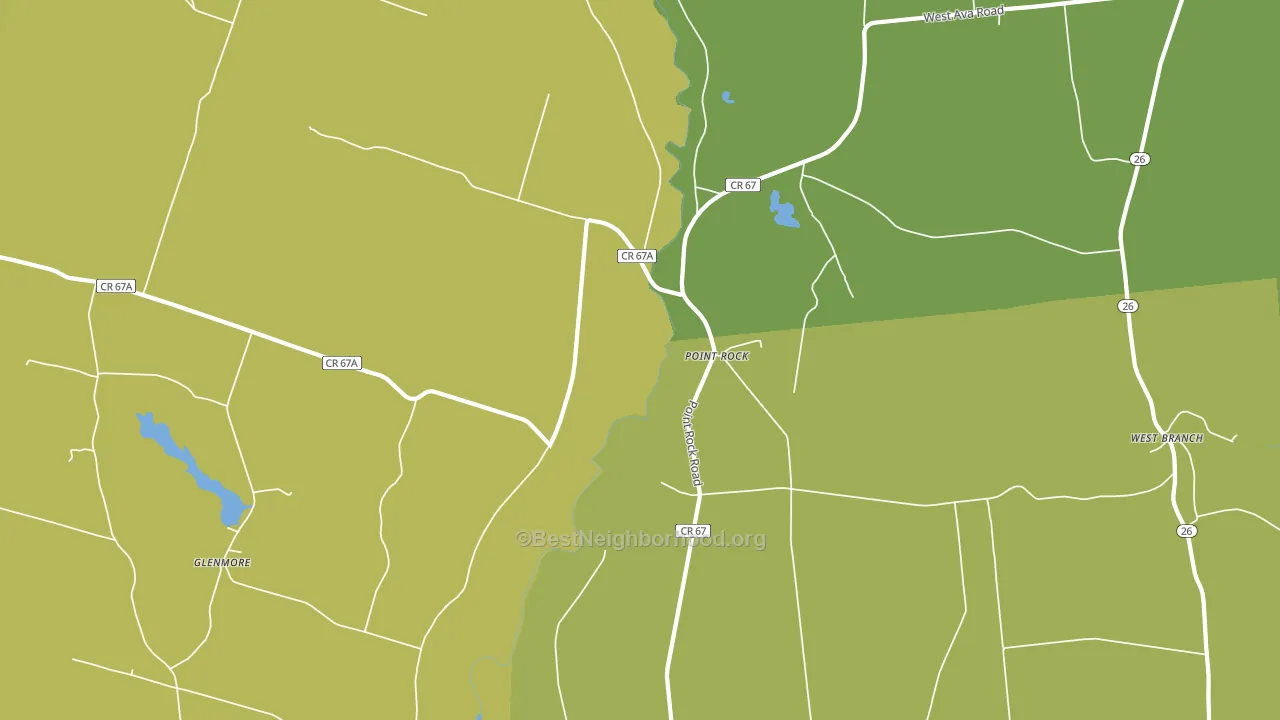 Point Rock, NY block-group voter-turnout map