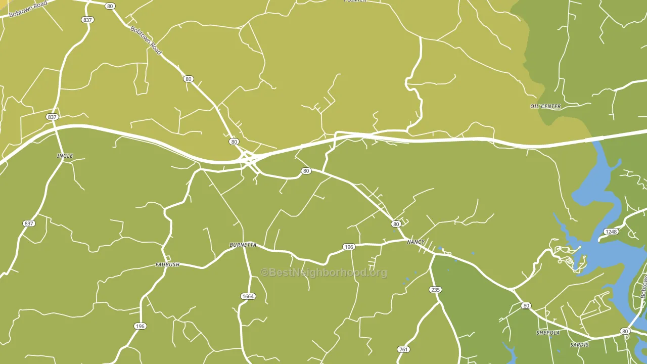 Pointer, KY block-group voter-turnout map