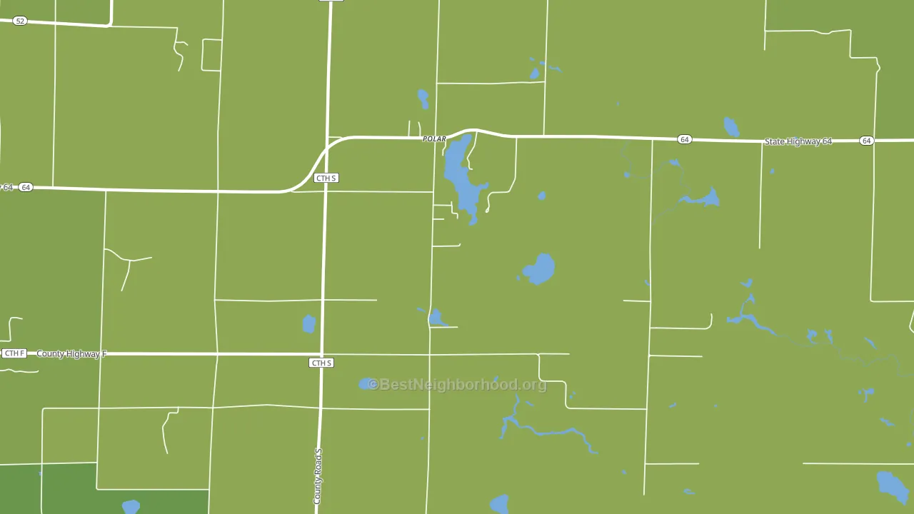 Polar, WI block-group voter-turnout map