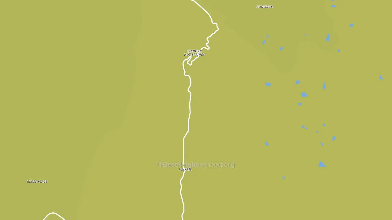 Polaris, MT block-group voter-turnout map