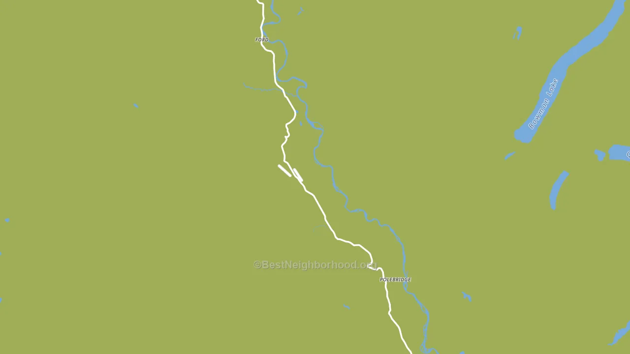 Polebridge, MT block-group voter-turnout map