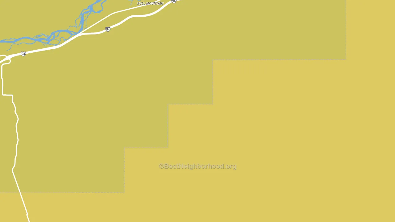 Pompeys Pillar, MT block-group voter-turnout map