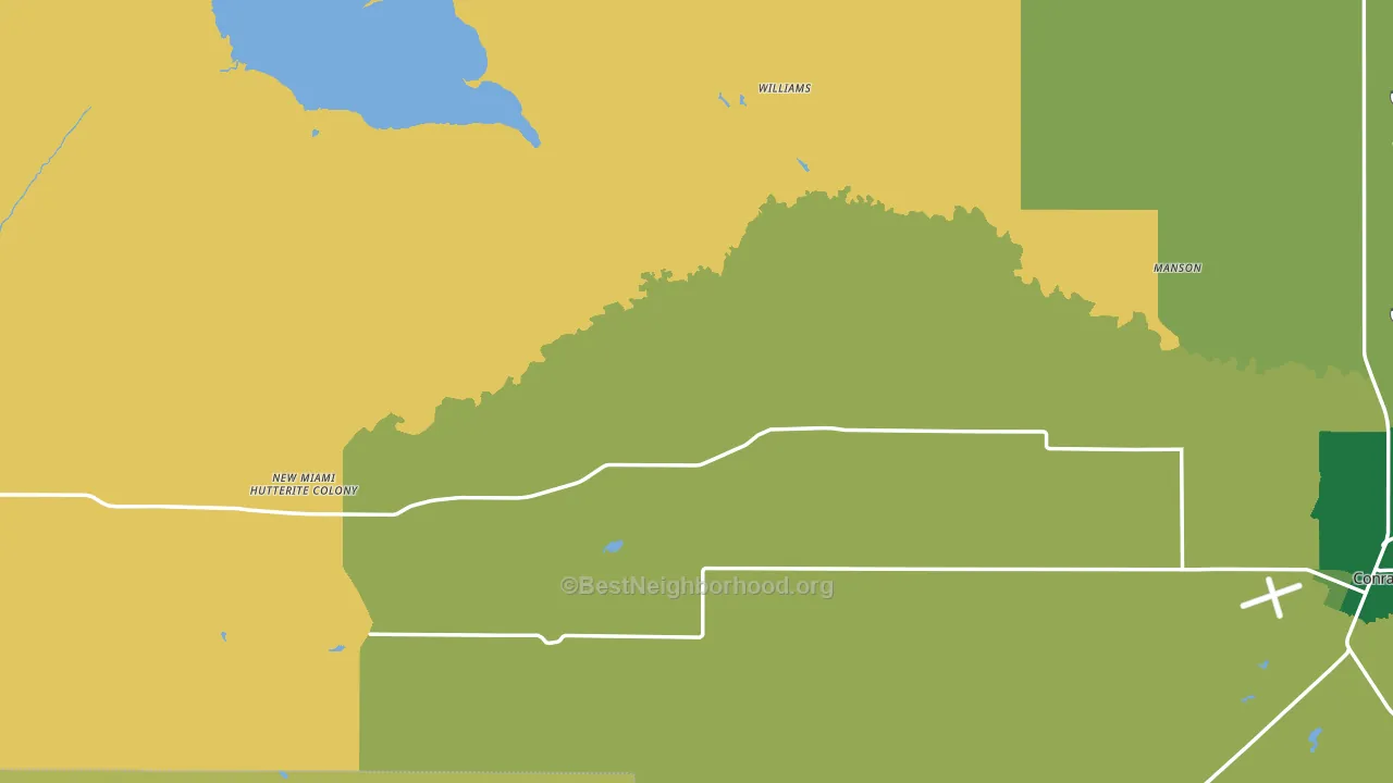 Pondera County, MT block-group voter-turnout map