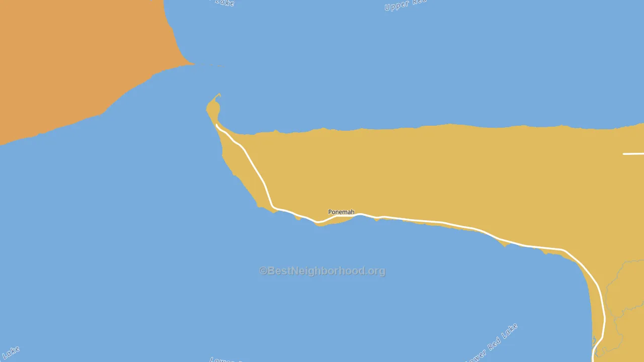Ponemah, MN block-group voter-turnout map